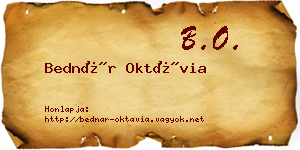 Bednár Oktávia névjegykártya
